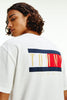 TOMMY JEANS TOPS TOMMY JEANS FLAG PRINT TEE - WHITE