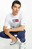 TOMMY JEANS TOPS TOMMY JEANS LOGO CREW TEE - WHITE