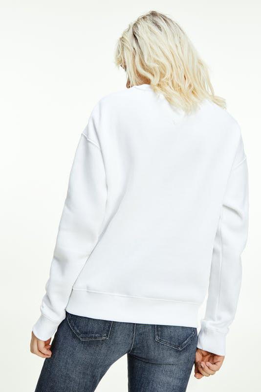 TOMMY JEANS TRACKPANTS TOMMY JEANS LINEAR CREWNECK - WHITE