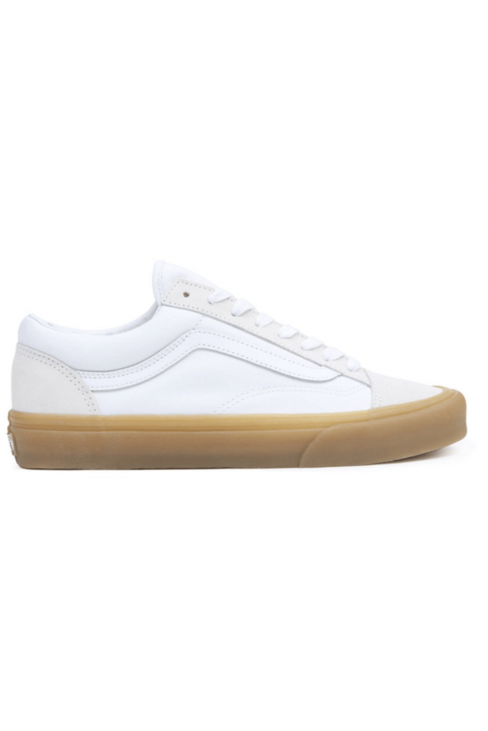 All white 2025 vans gum sole