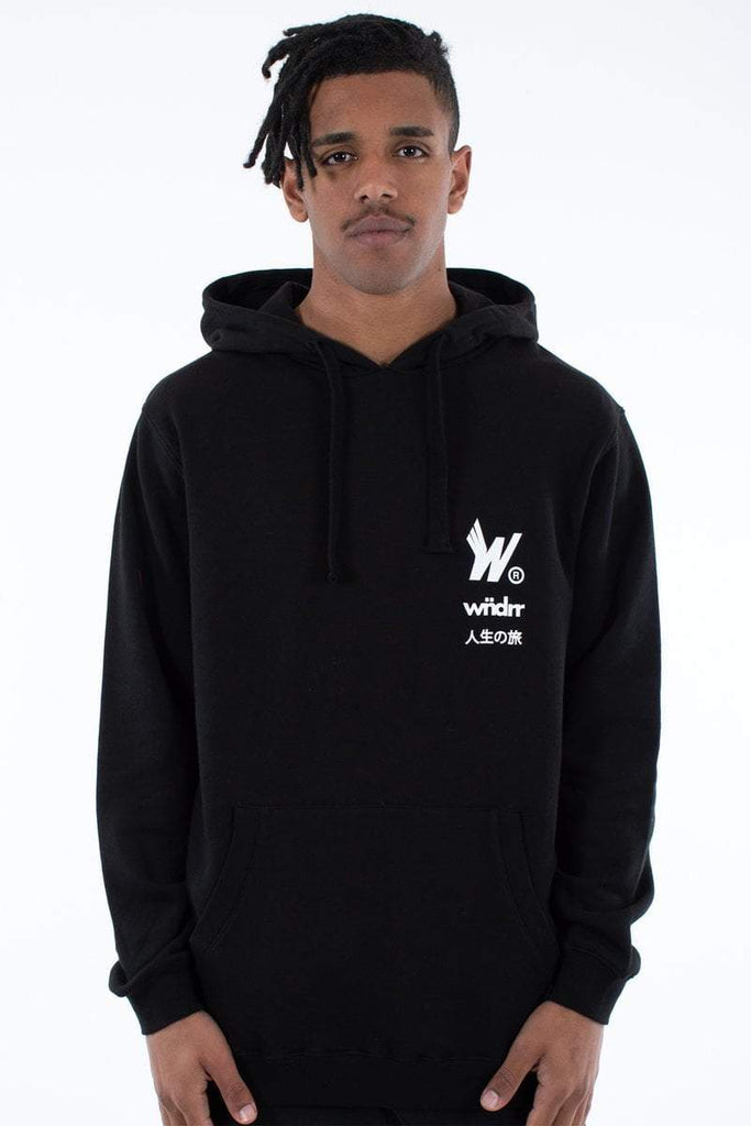 WNDRR HOODIES WNDRR WINGS HOOD SWEAT - BLACK