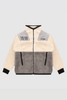 WNDRR JACKET WNDRR COUNT IT SHERPA JACKET - GREY/OFF WHITE