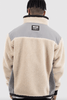 WNDRR JACKET WNDRR COUNT IT SHERPA JACKET - GREY/OFF WHITE