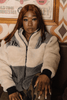 WNDRR JACKET WNDRR COUNT IT SHERPA JACKET - GREY/OFF WHITE