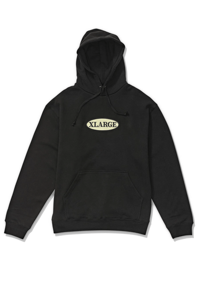 X-LARGE CREW NECK X-LARGE BLUNT HOOD - BLACK