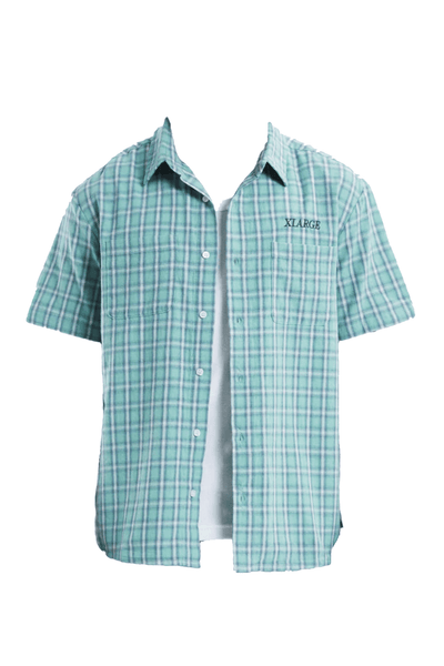 X-LARGE MENS BUTTON UP SHIRTS X-LARGE SOMA S/S SHIRT - GREEN