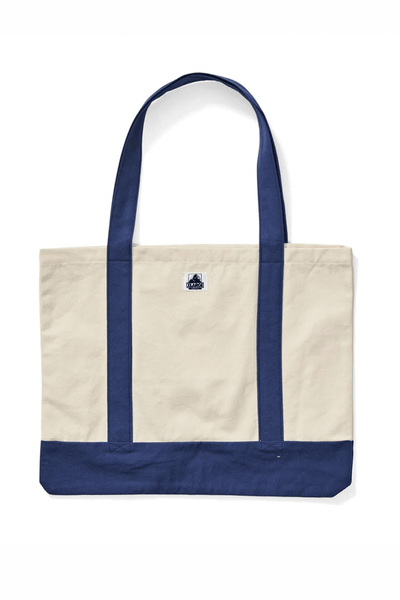 X-LARGE TOTE ONE SIZE X-LARGE 91 CONTRAST TOTE - BLUE/NATURAL